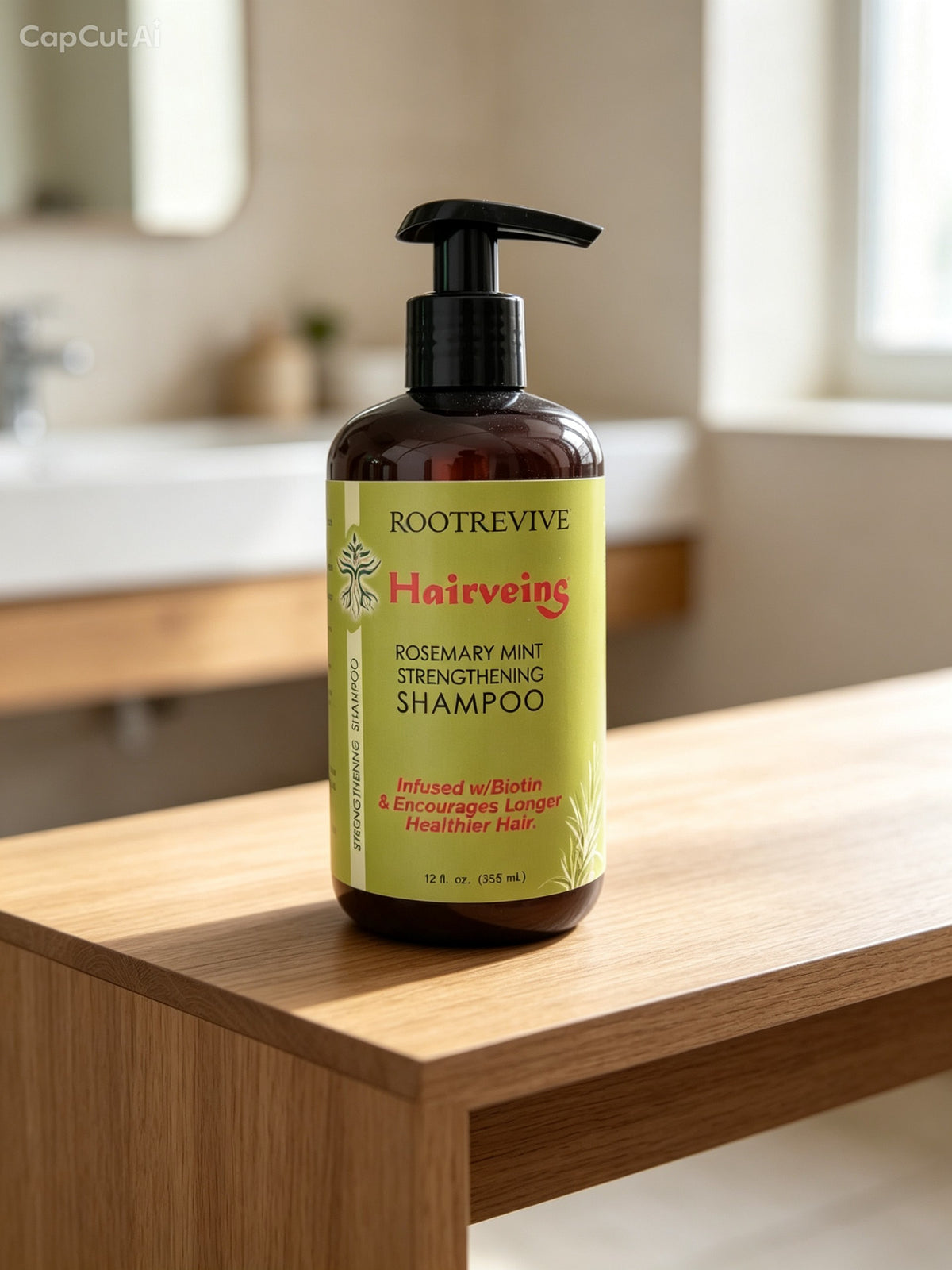 HAIRVEINS ROSEMARY MINT STRENGTHENING HAIR SHAMPOO