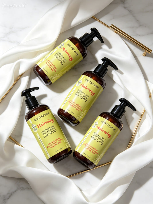 HAIRVEINS ROSEMARY MINT STRENGTHENING HAIR SHAMPOO